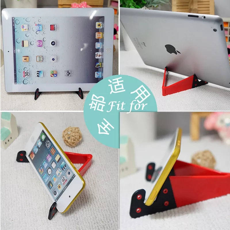 V-Type Folding 9.7 inch Phone Tablet Holder adjustable angle Desktop Tablet Phone Stand