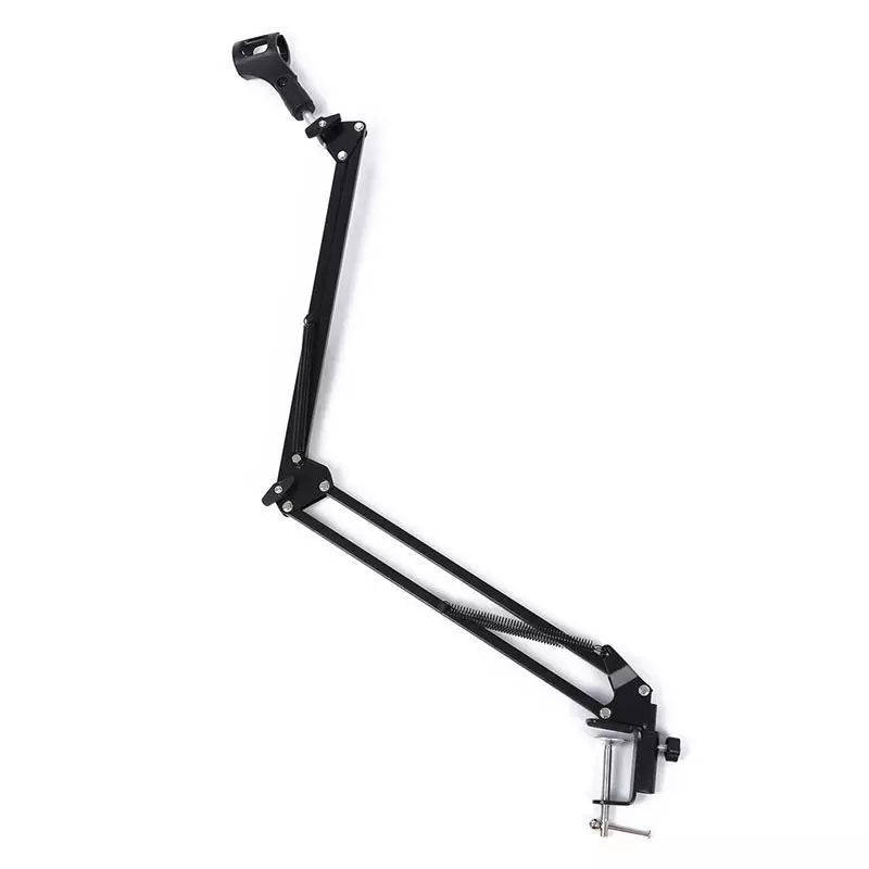 Extendable Recording Microphone Holder Suspension Boom Scissor Arm Stand Holder with Microphone C...