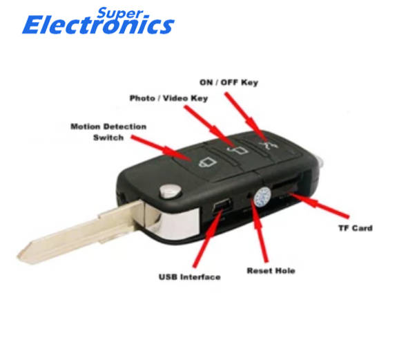 Spy Camera Car Remote Camera & Video Recorder with Motion Detection