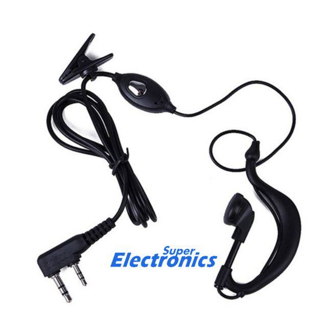 PTT Earpiece Headset MIC 2 Pin FOR Kenwood UV5R BF-888S Walkie Talkie