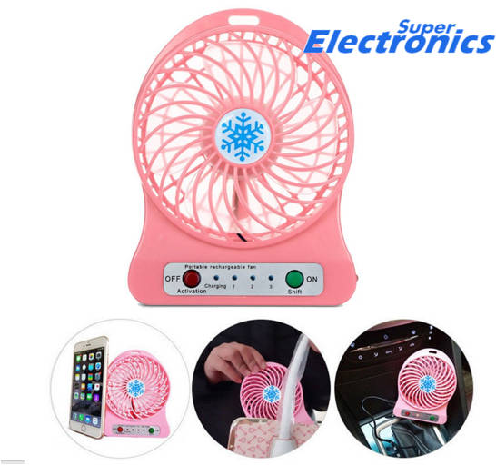 Portable Rechargeable Mini FAN - Pink