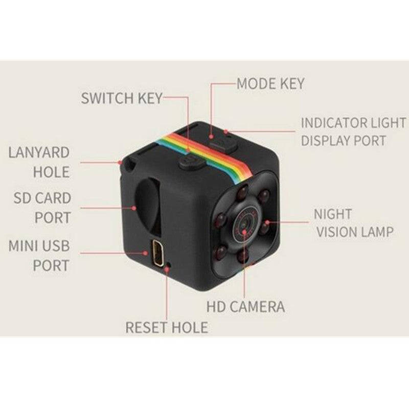 SQ11 Mini Camera 1080P Sport DV Mini Infrared Night Vision Monitor Concealed small Camera DV Vide...