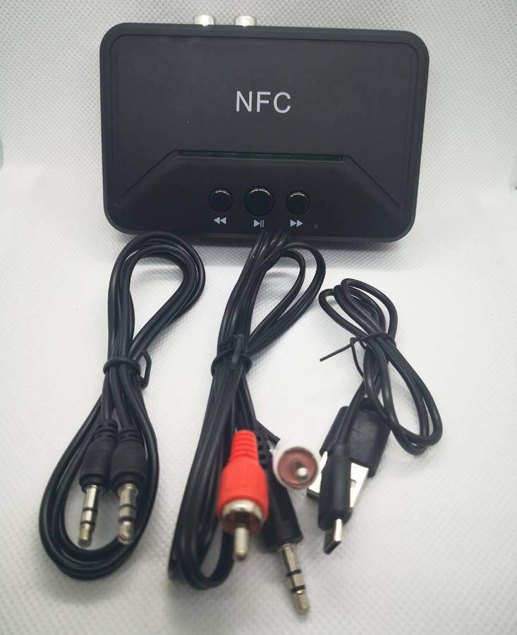 NFC 5.0 Bluetooth Receiver Smart A2DP RCA AUX 3.5MM Jack Wireless Adapter Support USB Play For CA...