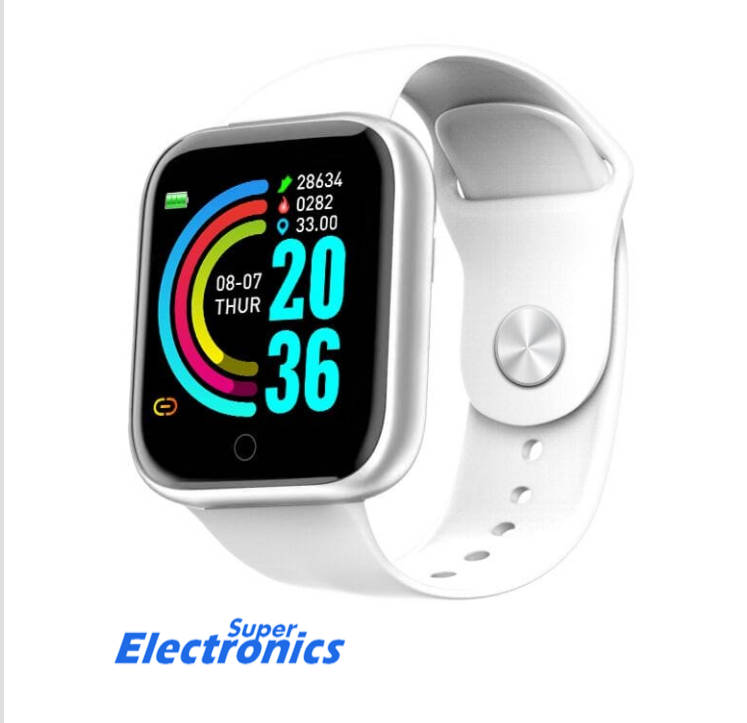 Y68 Smart Watch IP67 Waterproof Smart Band Series 3 - White