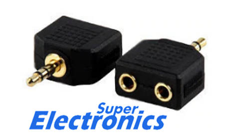 3.5MM to 3.5mm RCA Audio Splitter Aux Splitter Converter Cable Adapter Jack for Headphone
