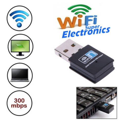 Mini USB 300Mbps Wifi Wireless Lan Network Internet Adapter