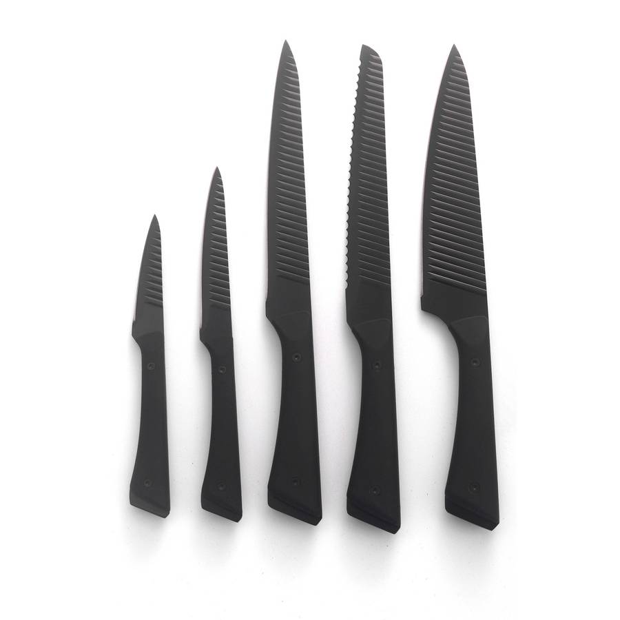 HomeMax Samurai Rippled Knife Set  5pcs