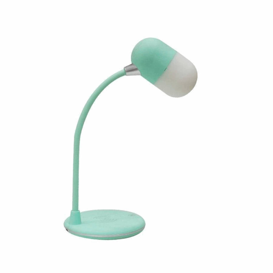 Polaroid LED Lamp, Wireless Charger & Bluetooth Speaker  3-in-1 Desk Lamp with Qi Charging