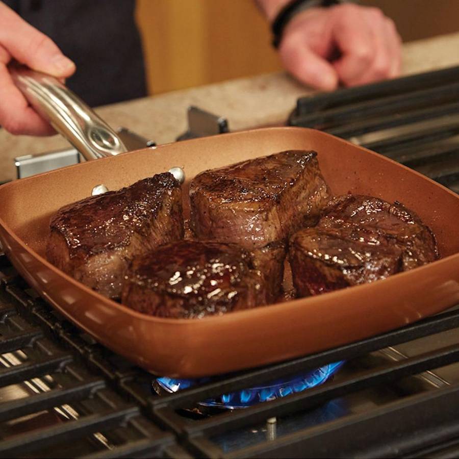 Copper Chef - 24cm Square Pan With Lid