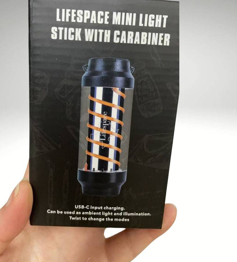 Lifespace Rechargeable Premium Mini IPX6 Light Stick with Carabiner (Set of 2)