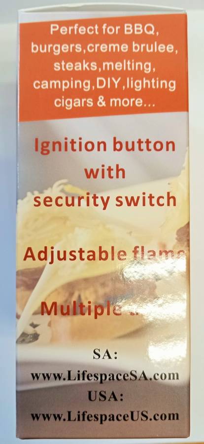 Lifespace Braai Kitchen Creme Brulee Blow Torch Burner