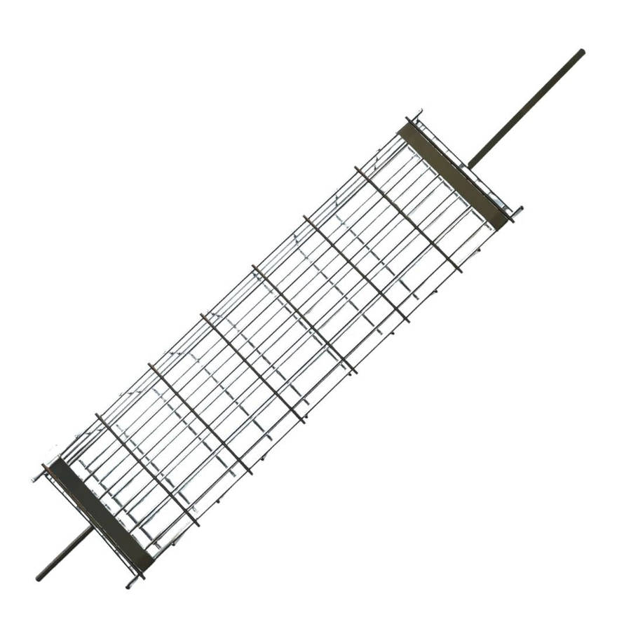 Lifespace Rotisserie Basket - Large Deep Adjustable - Chrome