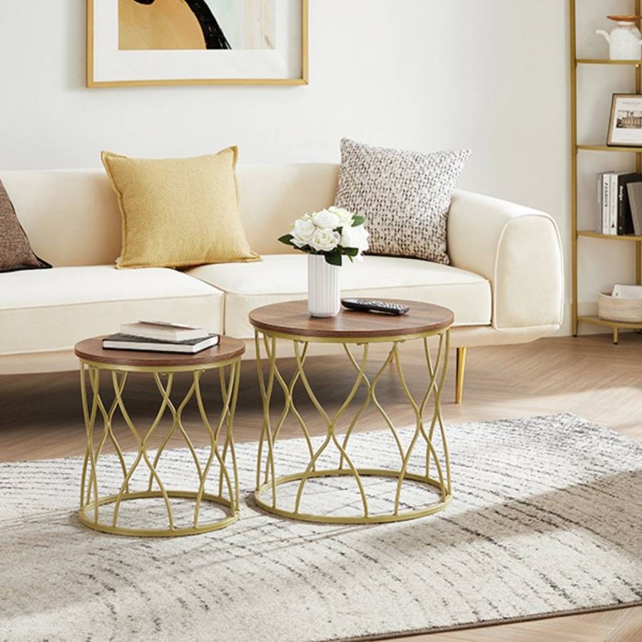 Lifespace Unique Round Nesting Tables - Set of 2