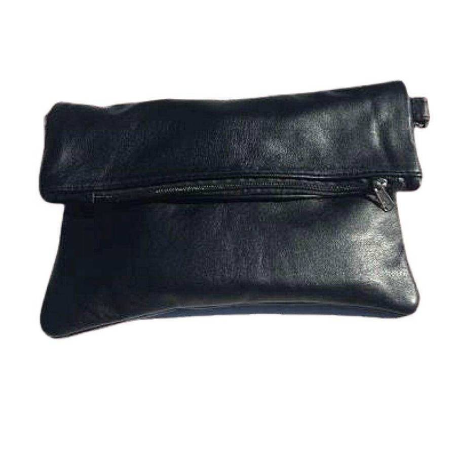 Mirelle Genuine Leather Fold Over Messenger Handbag