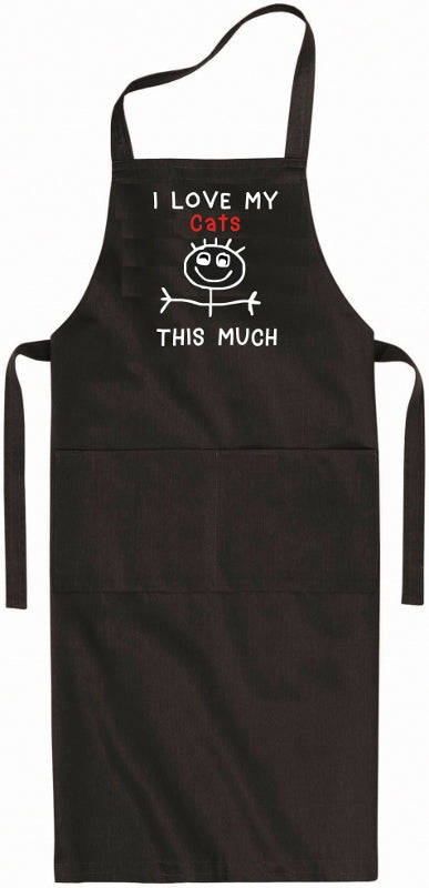 I love my cats this much Apron