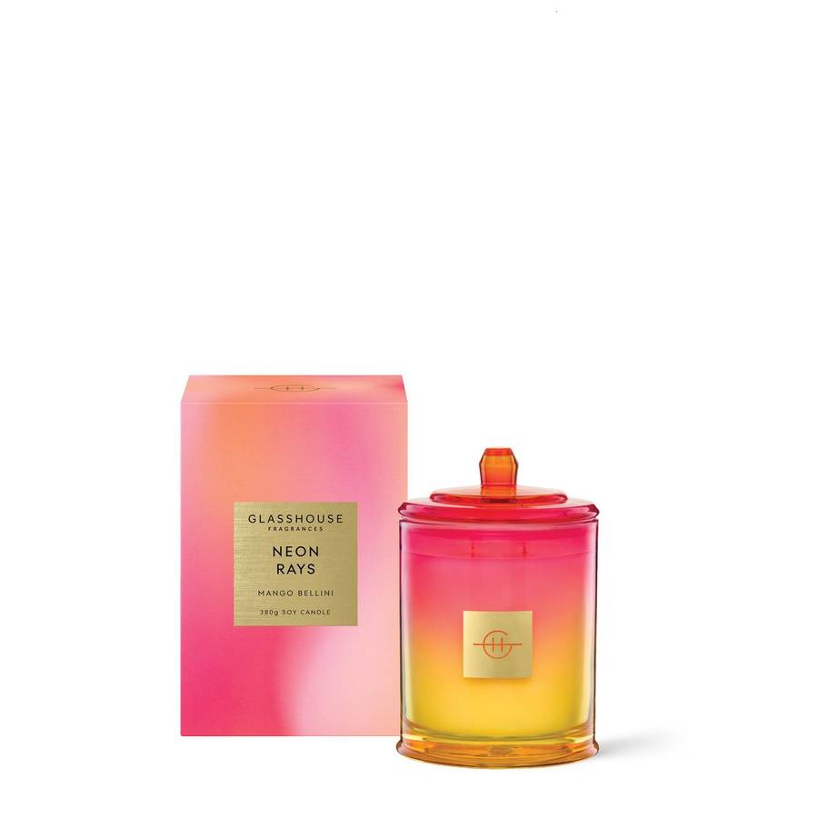 Glasshouse Neon Rays Soy Candle 380g