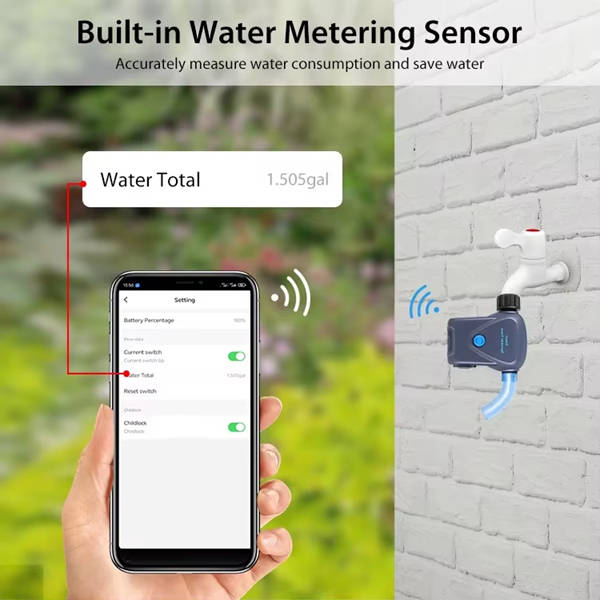 Smart Life Tuya WIFI Irrigation Valve Sprinkler Timer Controller Switch | Battery Operated