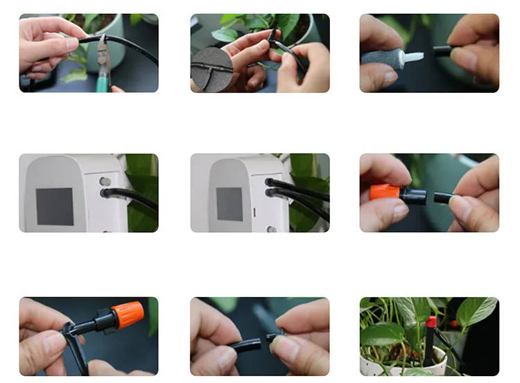 Smart Life Tuya WIFI 2CH Watering Switch Drip Irrigation Pump Sprinkler w/ Batteries & Solar Panel