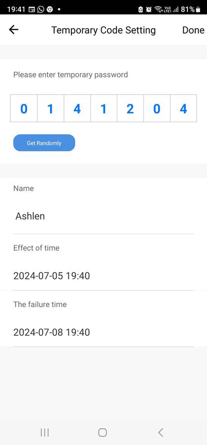 Smart Life Tuya WIFI Access Control Fingerprint Keypad Card Door Lock T1 (Silver)