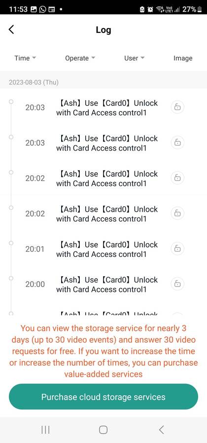 Smart Life Tuya WIFI Waterproof 12V Video Doorbell Access Control Fingerprint Card Door Gate VC4F