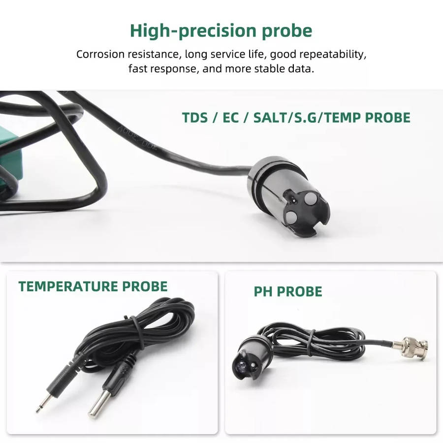 Smart Life Tuya WIFI Water Quality Detector 6 in 1 TDS/EC/PH/Salinity/S.G/Temperature Tester