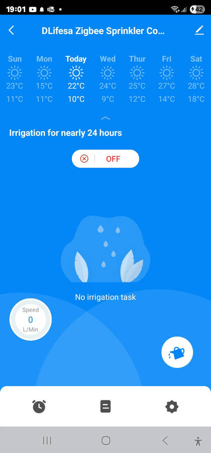Smart Life Tuya Zigbee Irrigation Valve Sprinkler Timer Controller Switch | Battery Operated (Copy)