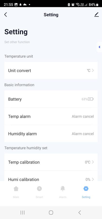 Smart Life Tuya Bluetooth Temperature & Humidity Sensor | 3V