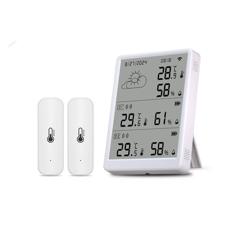 Smart Life Tuya WIFI Temperature Humidity Sensor w/ LCD Display Weather Time Date