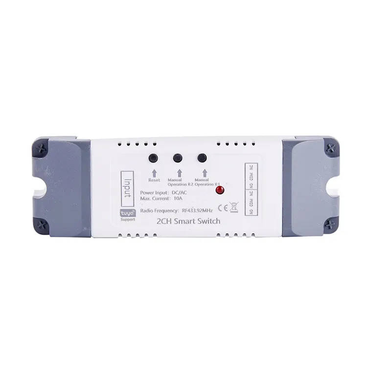 Smart Life Tuya Zigbee 2CH 5V or 7-32V Door Gate Garage Opener Inching Relay Module with RF433Mhz
