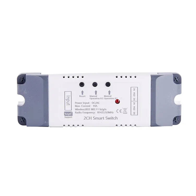 Smart Life Tuya WIFI 2CH 5V or 85-250V Door Gate Garage Opener Inching Relay Module with RF433Mhz