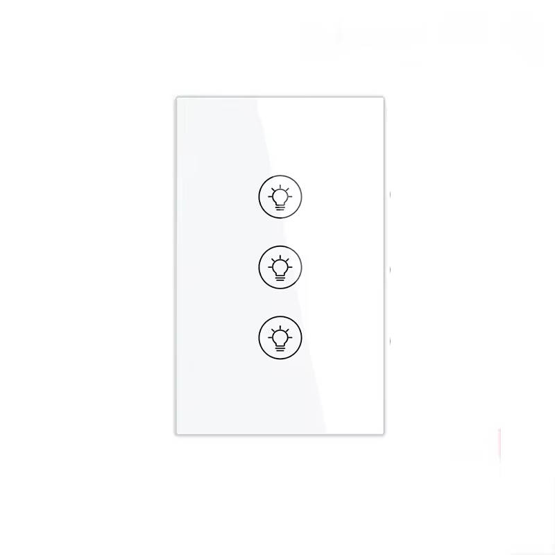 Smart Life Tuya WIFI 3CH Dimmer Light Switch | Live & Neutral Wire | White