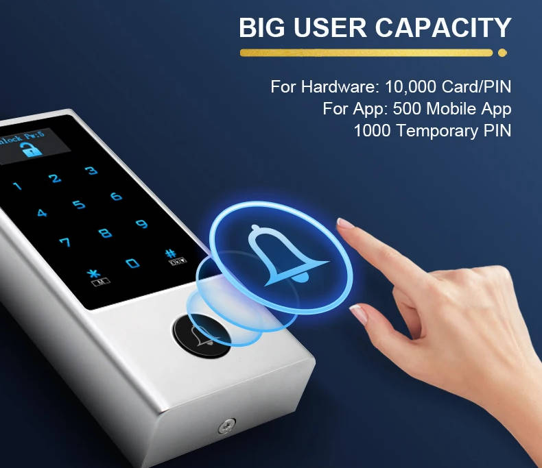Smart Life Tuya WIFI Waterproof 12V Access Control Keypad Card Doorbell Gate Garage HD1