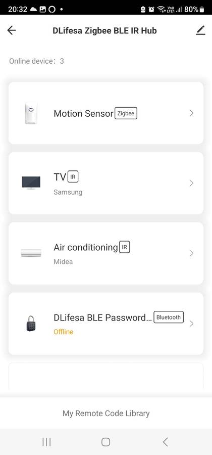 Smart Life Tuya Zigbee / Bluetooth to WiFi Hub Gateway w/ IR Remote Controller | 5V