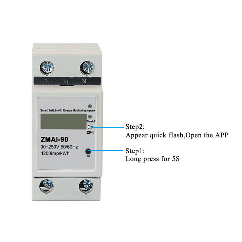 WIFI Control Smart Life Tuya Switch with Power Consumption Energy Monitoring Meter