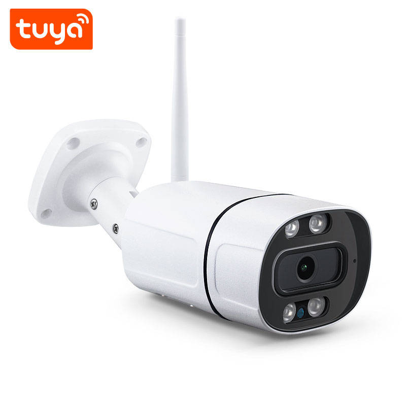 WIFI Control Smart Life Tuya Waterproof 3.0MP WiFi CCTV Camera With Double Lights