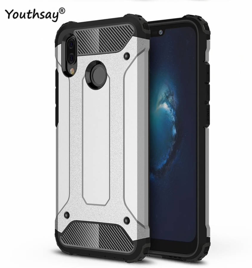 Shockproof Armour Case Huawei P20 Lite Case - Grey