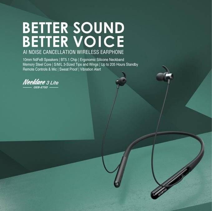 Oraimo Necklace 3 Lite Neckband Wireless Earphone