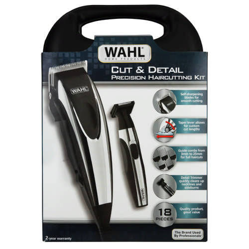 Wahl Cut & Detail Hair Clipper 18-Piece Kit