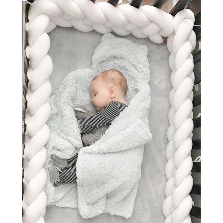Knot Cot Bumper - White