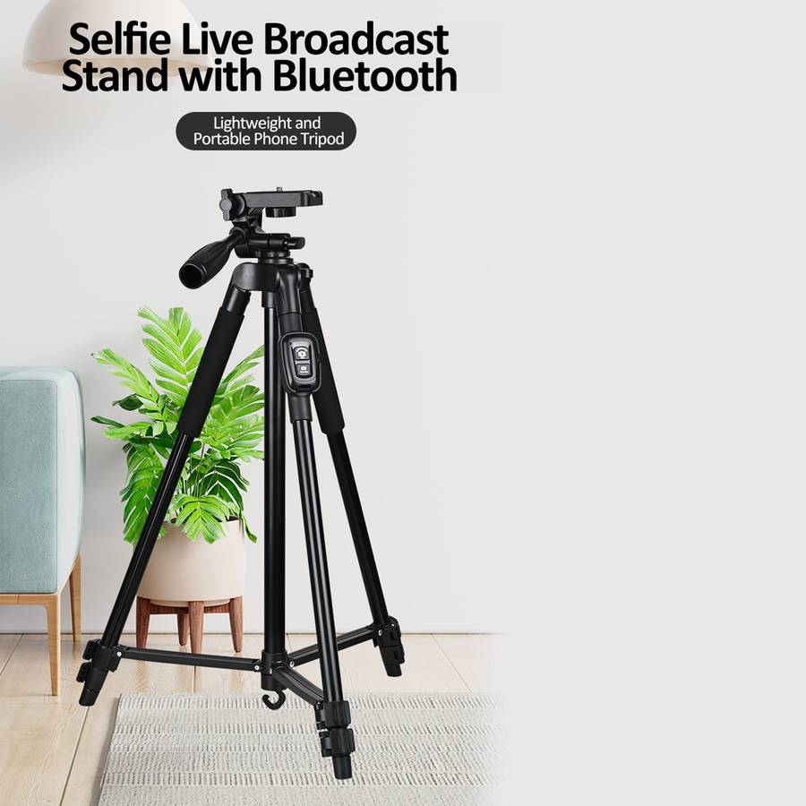 TRIPOD TRAVEL STAND FOR DSLR VIDEO CAMERA AND PHONE T-3208