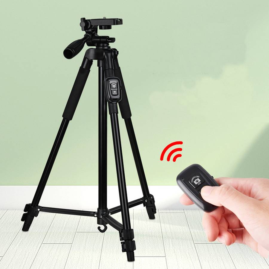 TRIPOD TRAVEL STAND FOR DSLR VIDEO CAMERA AND PHONE T-3208