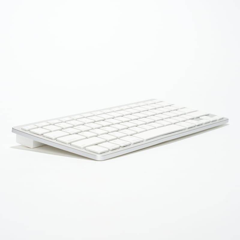 Ultra Slim Design KB450 Bluetooth Wireless Keyboard - Silver & White