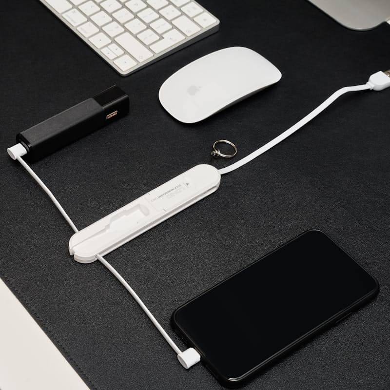 LDNIO 3-in-1 3.8A Fast Charging Cable with Keyring