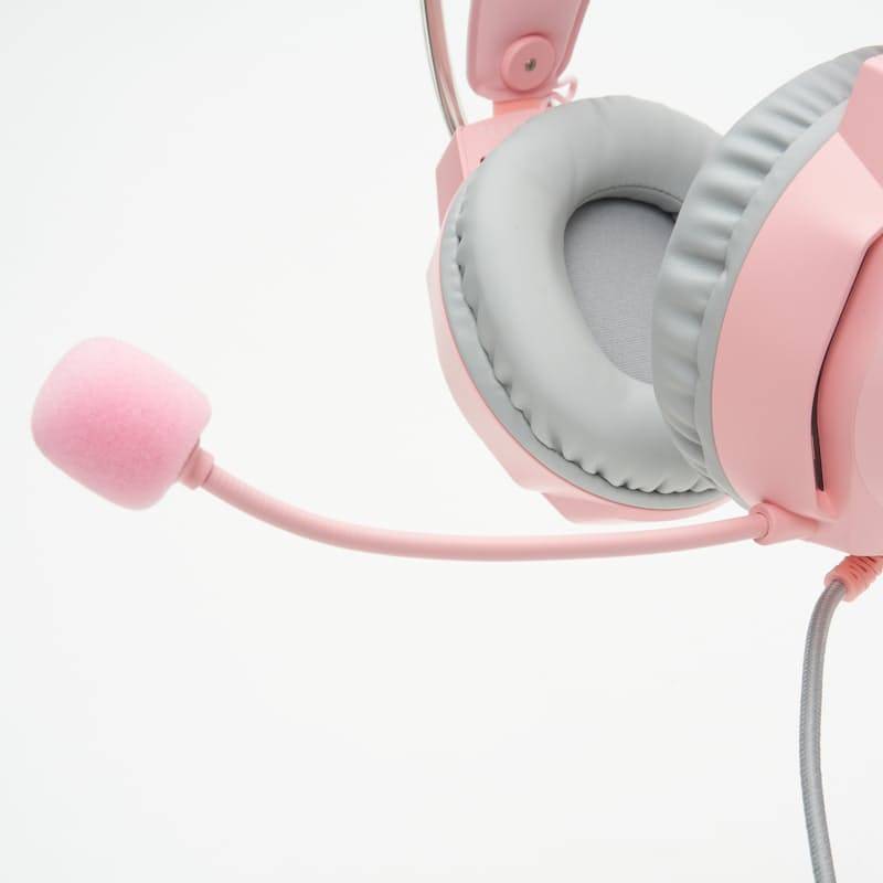 ONIKUMA X26 E-sports Gaming Headset with RGB Lighting Noise Reduction Wired Headphone - Pink