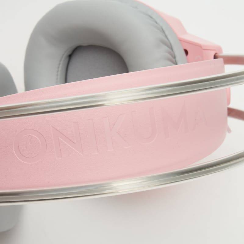 ONIKUMA X26 E-sports Gaming Headset with RGB Lighting Noise Reduction Wired Headphone - Pink