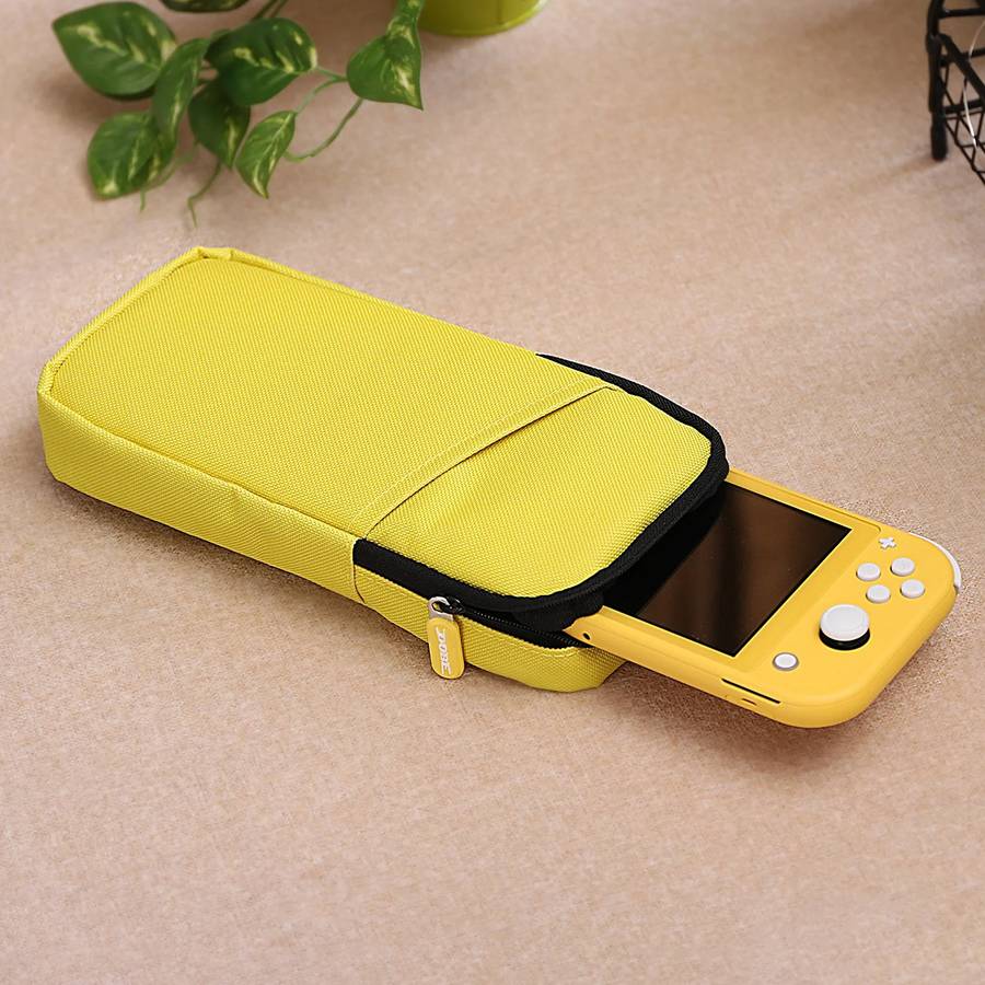 Dobe Portable Bag Storage Case For N- Switch Lite Ballistic Nylon - Yellow