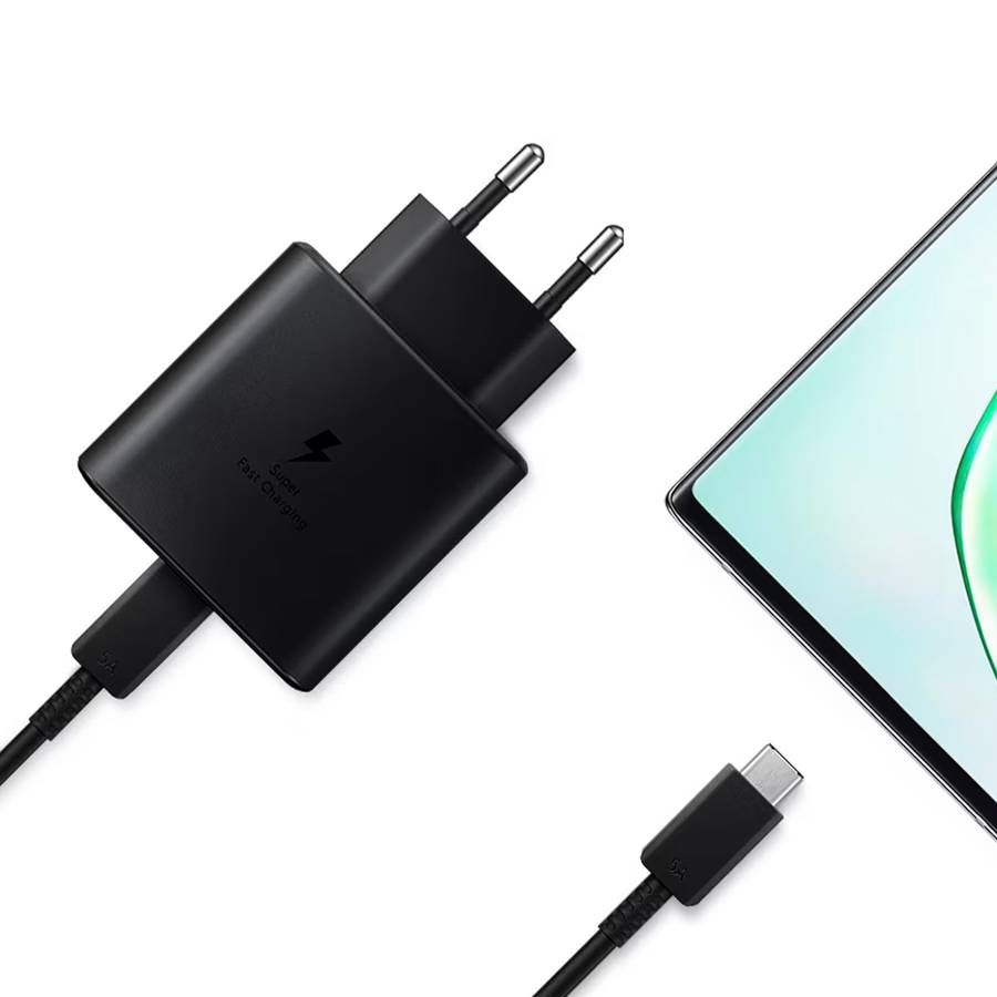 Type-C 45W PD Fast Charging Adapter Black for Samsung
