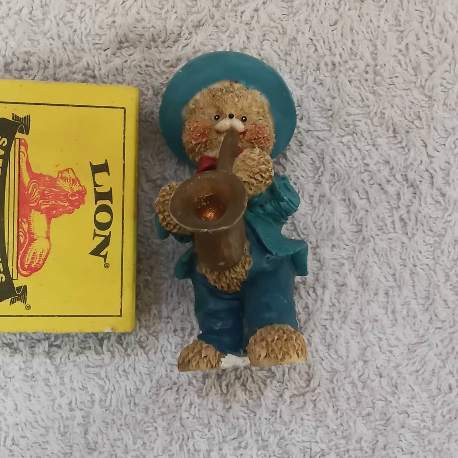 Miniature Bear with Saxophone (suitable for Printer's Tray)