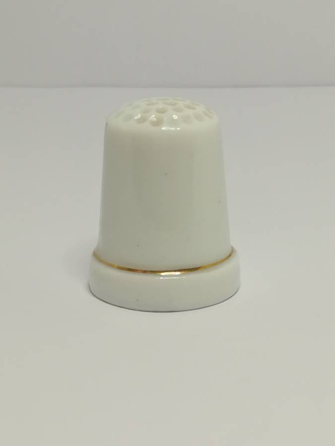 Thimble Porcelain with Flower (suitable for Printer's Tray)
