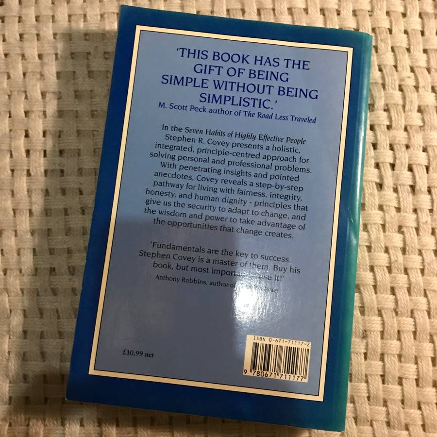 The Seven Habits of Highly Effective People: Powerful Lessons in Personal Change (Stephen R. Covey)